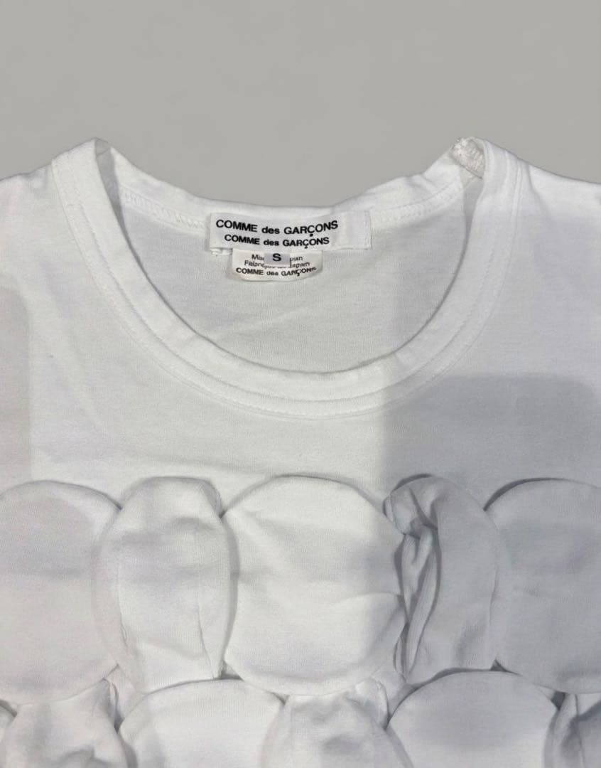 コムデギャルソンコムデギャルソン　デザインTシャツ 白