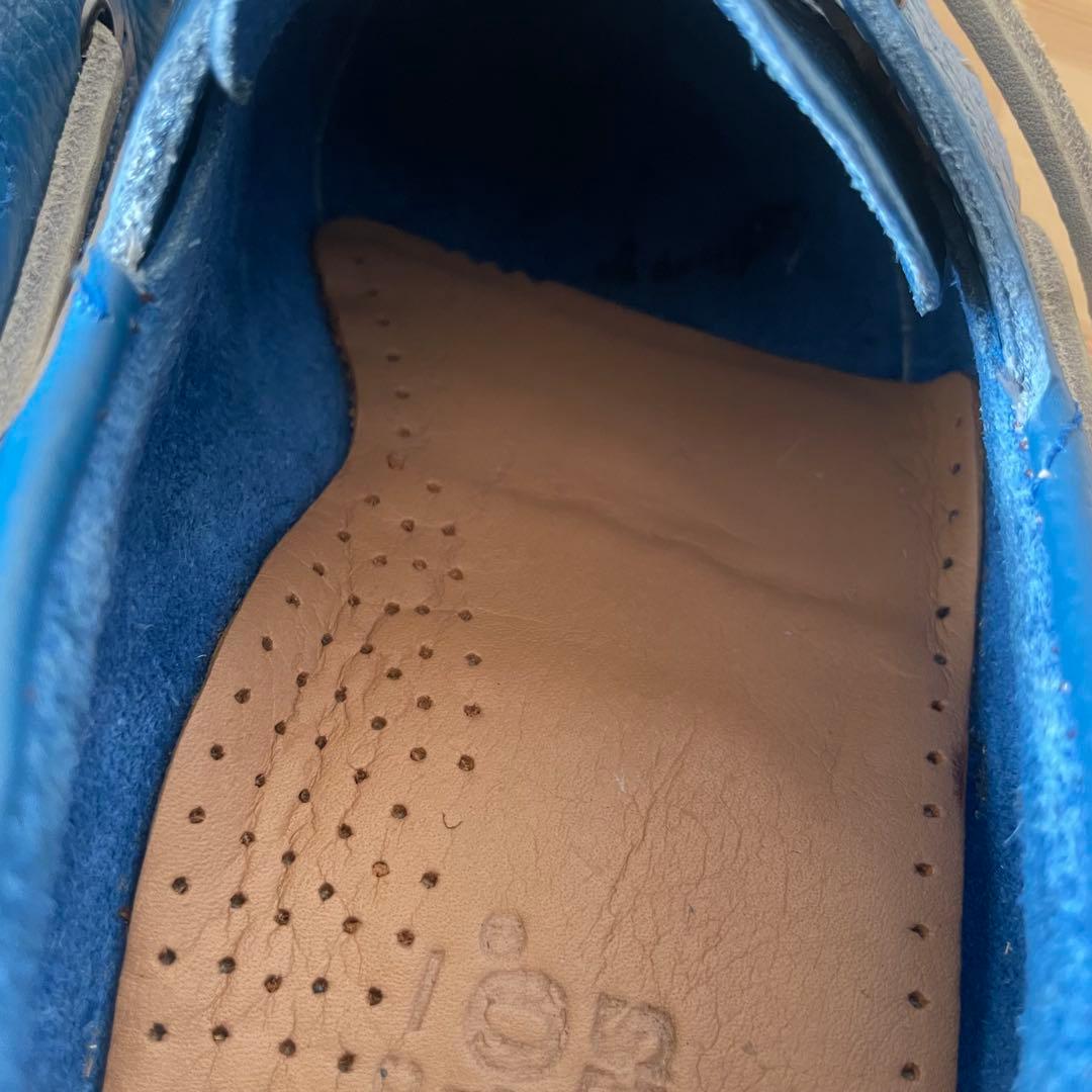 【美品】セバゴSEBAGO デッキシューズ　ブルーシボ革