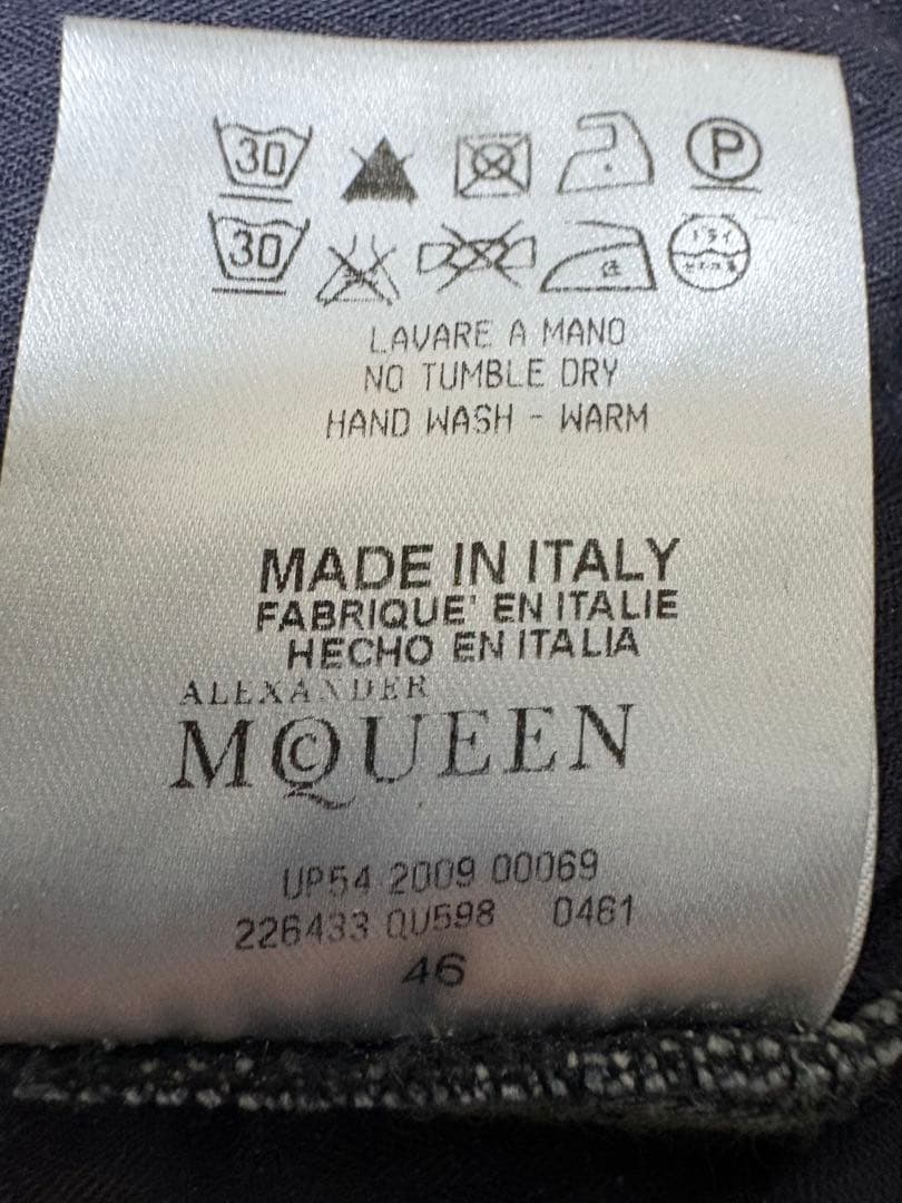 ALEXANDER McQUEEN レザーデニム 46