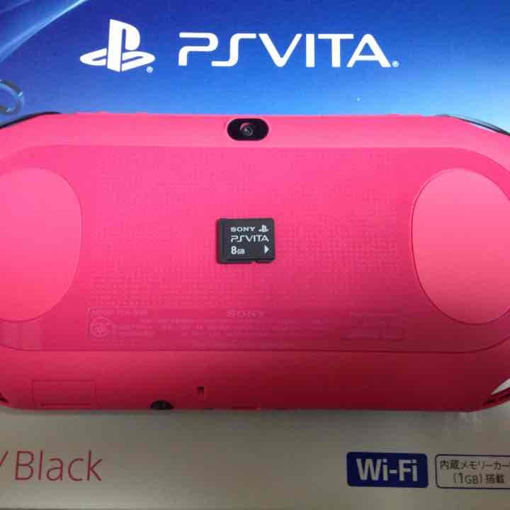 PSvita Pink/Black メモステ ポーチ