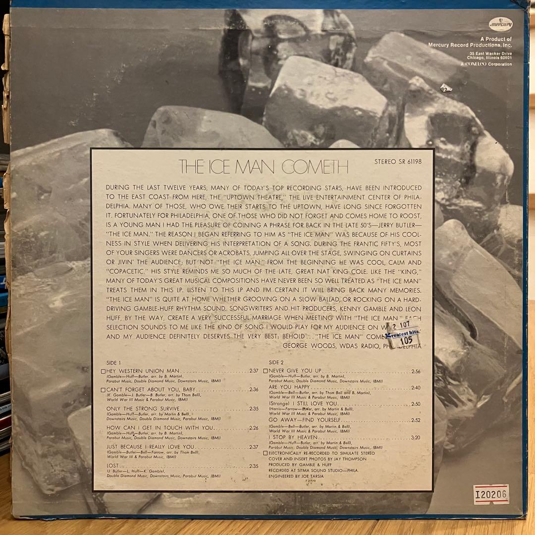 JERRY BUTLER / THE ICE MAN〜 J Dilla ネタ