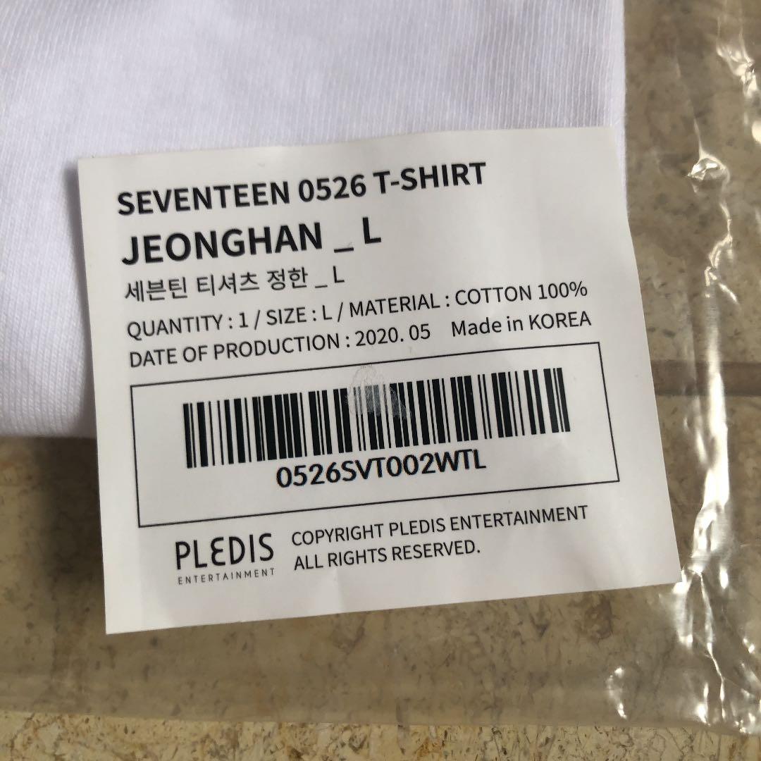 ジョンハン ５周年Ｔシャツ Lサイズ SEVENTEEN