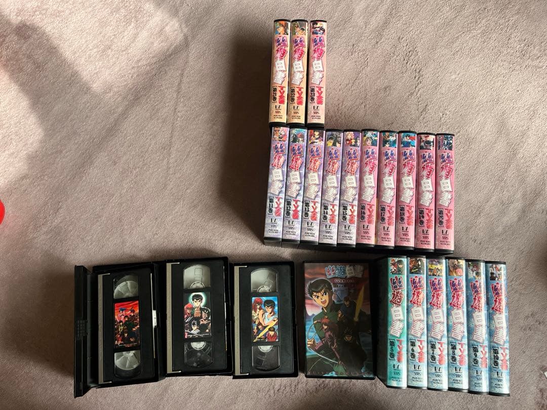 【値下げ】幽遊白書 VHS 全23巻＋OVA＋劇場版計33本 完品特典トランプ付