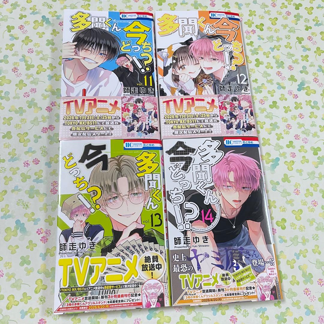 多聞くん今どっち！？　1〜14巻　セット　全巻　帯付き　師走ゆき　新品未読品