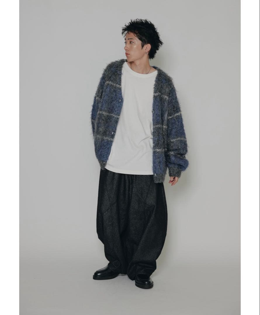 トップス JIMWAG Checked knit cardigan