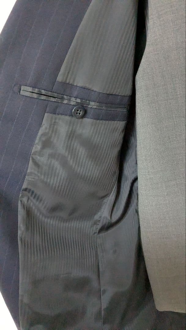 SUIT SELECT ネイビーストライプ スーツセット