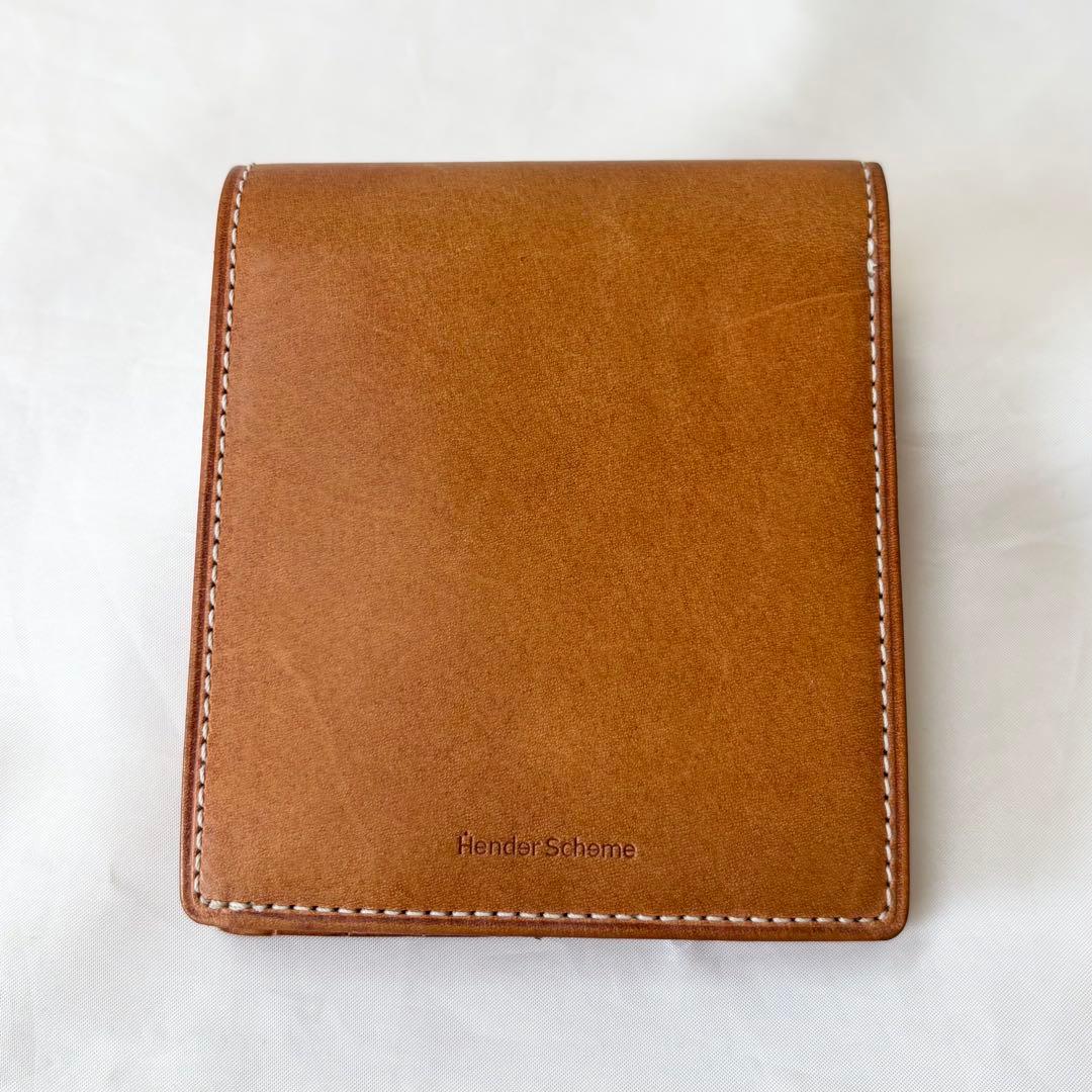 【美品】　エンダースキーマ　half folded wallet カウレザー