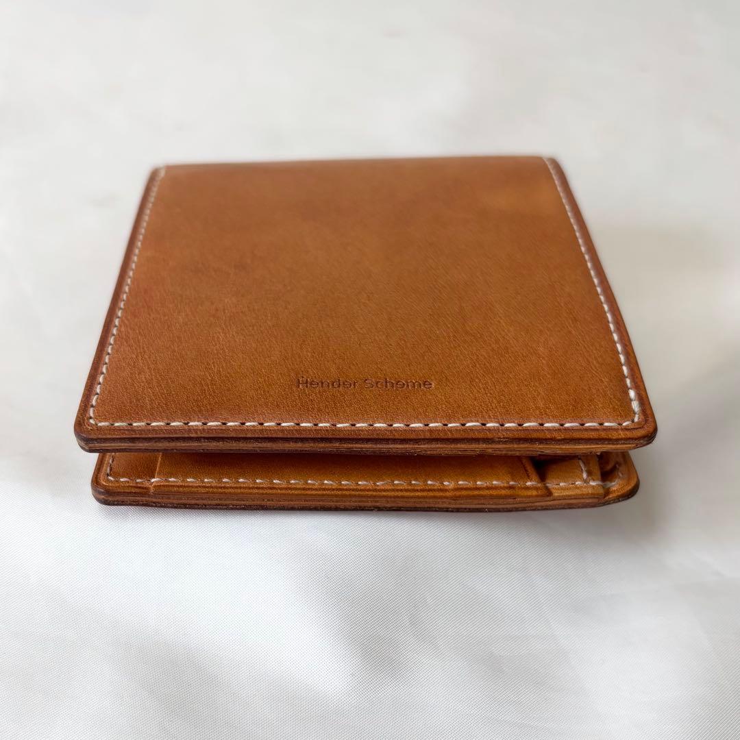 【美品】　エンダースキーマ　half folded wallet カウレザー