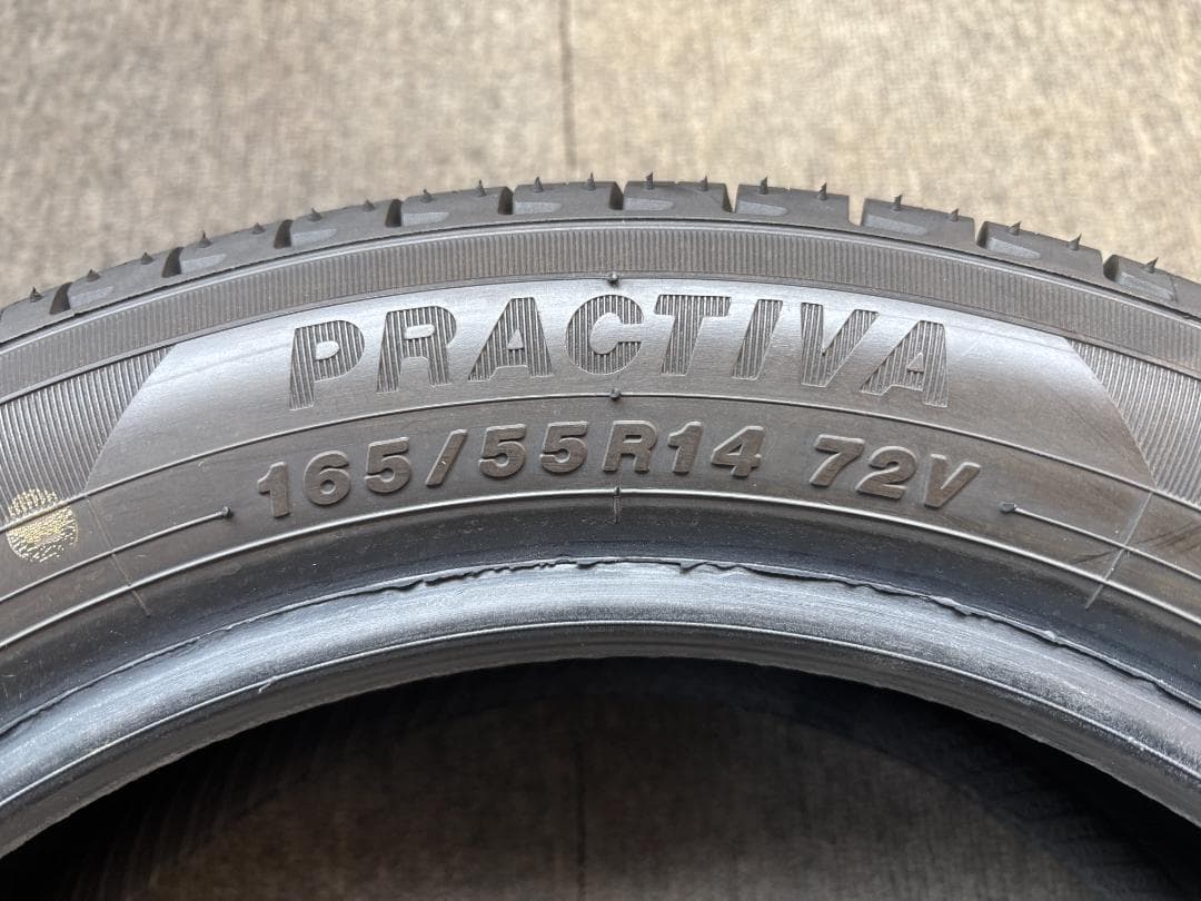 T-673【ほぼ未使用品/2024年製造】PRACTIVA！165/55R14！