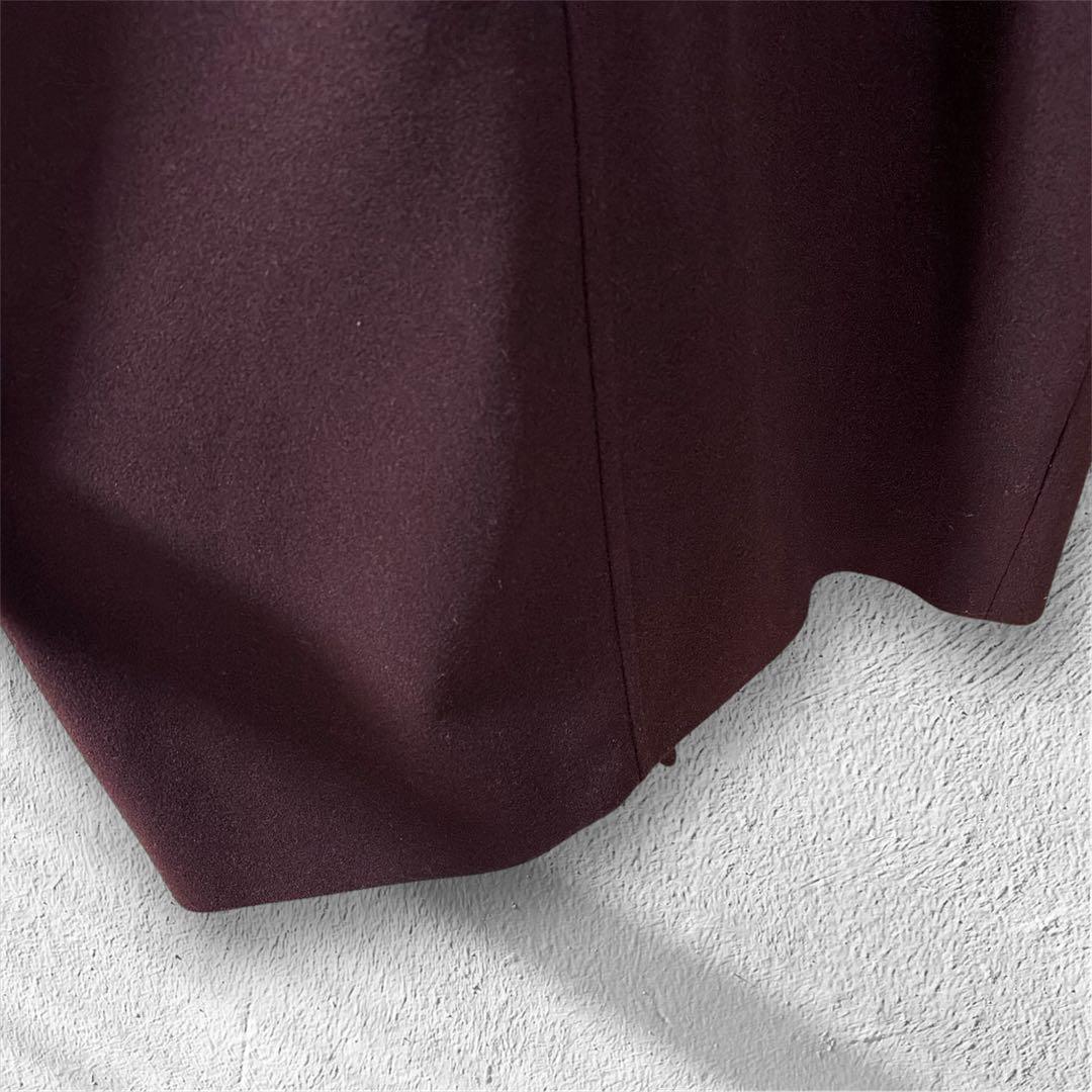 ZARA ソフトオーバーサイズコート　バーガンディ L
