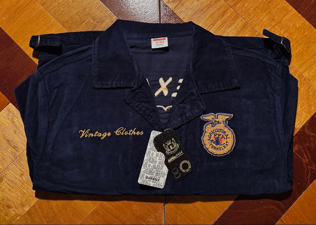 【最安】復刻FFAジャケット コーデュロイ紺ネイビー2XL