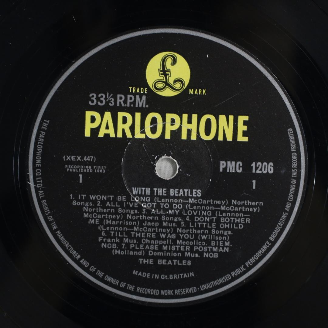 英LP With The Beatles UK盤 Mono タックスコードKT