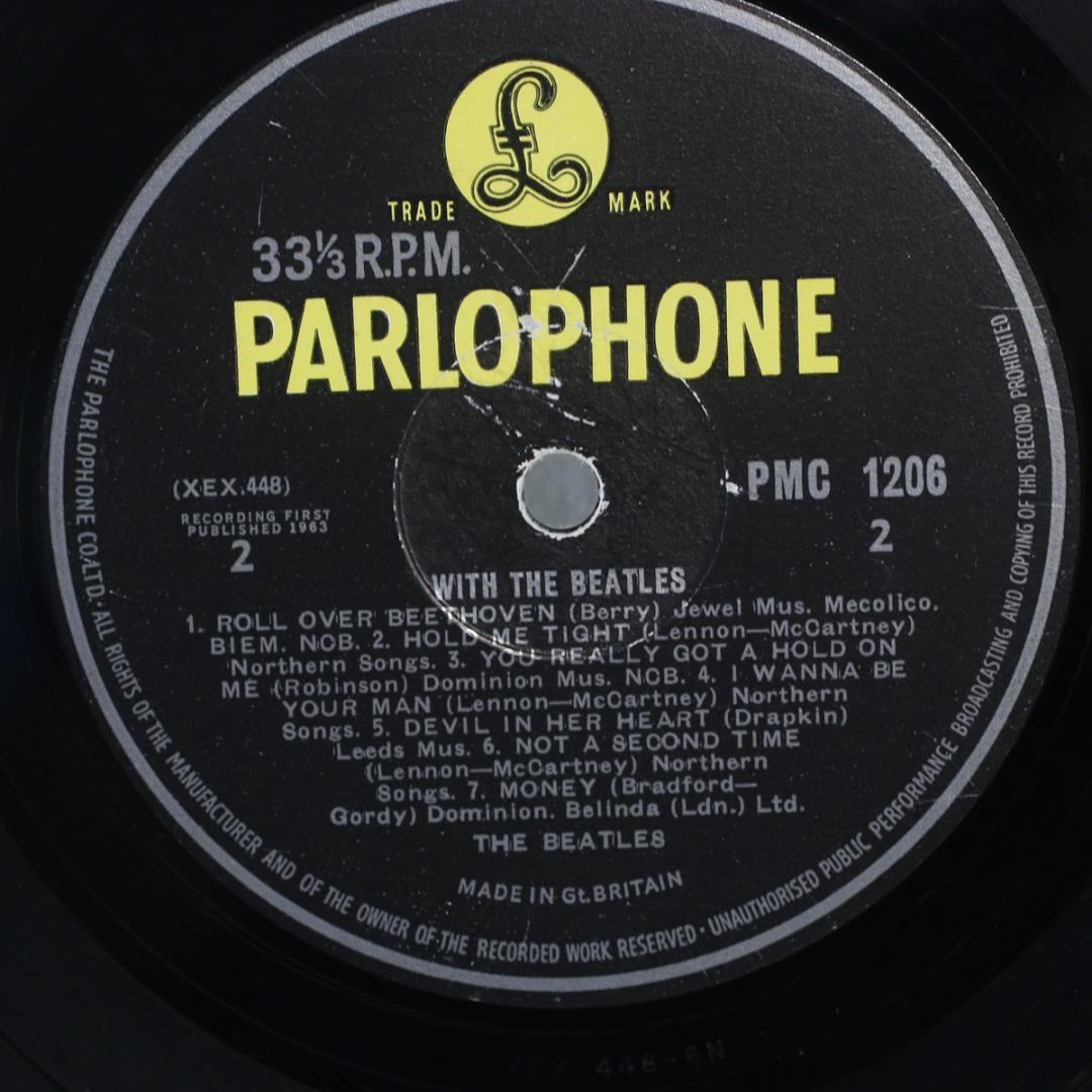 英LP With The Beatles UK盤 Mono タックスコードKT