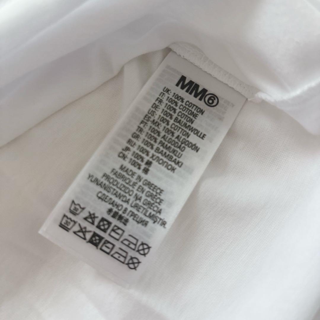 【新品】Maison Margiela マルジェラ MM6 ロゴTシャツ 白 S