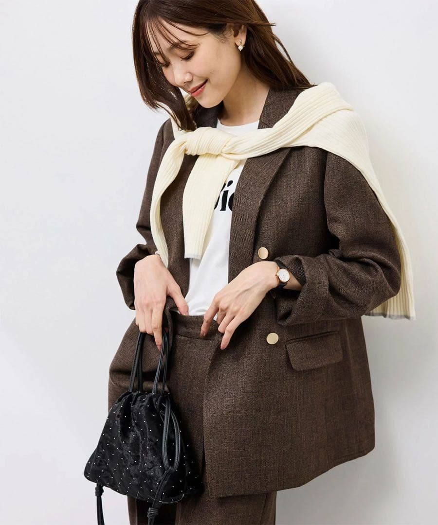 ROPE PICNIC スリートーンツイードジャケット/セットアップ　新品