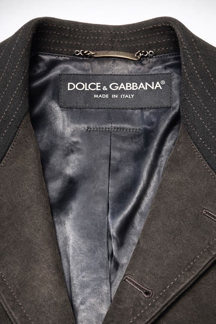 Dolce & Gabbana ダークブラウン テーラードジャケット