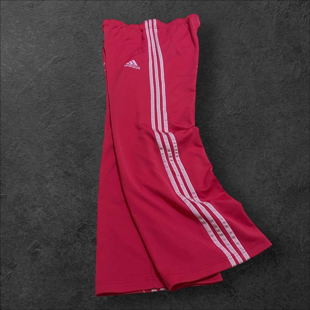 パンツ 00s archive adidas wide track pants y2k