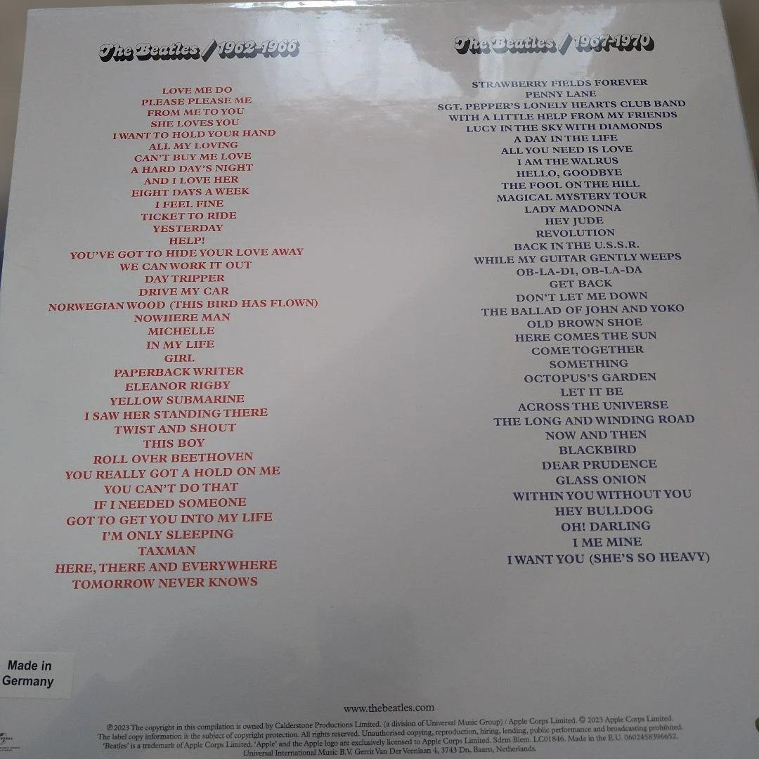 新品未開封 The Beatles 赤盤/青盤 6LP直輸入仕様
