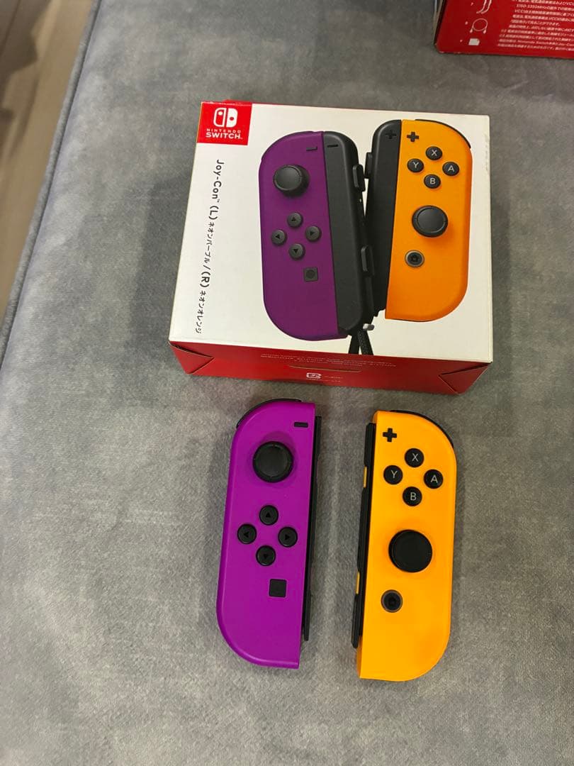 ダークモカさん専用Nintendo Switch Joy-Conパープルオレンジ