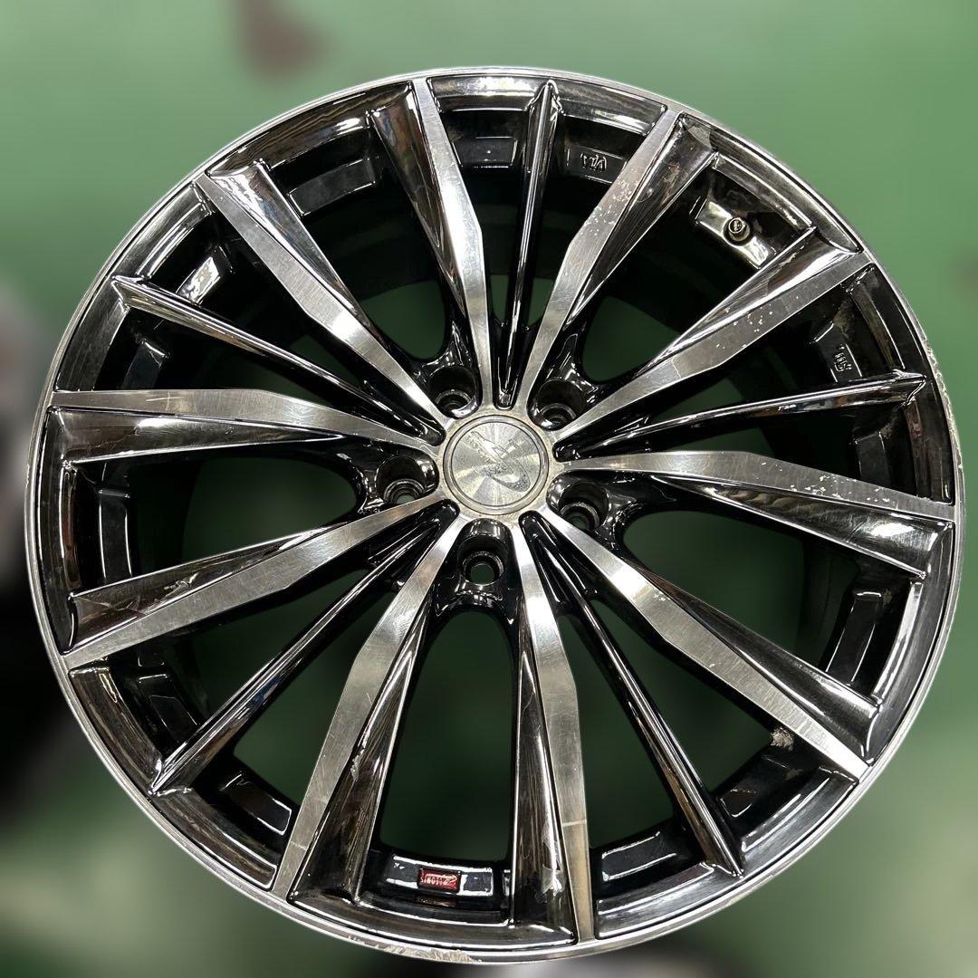中古アルミ１９インチ　19X8.0レオニスメッキ　アルファード、クラウンなど