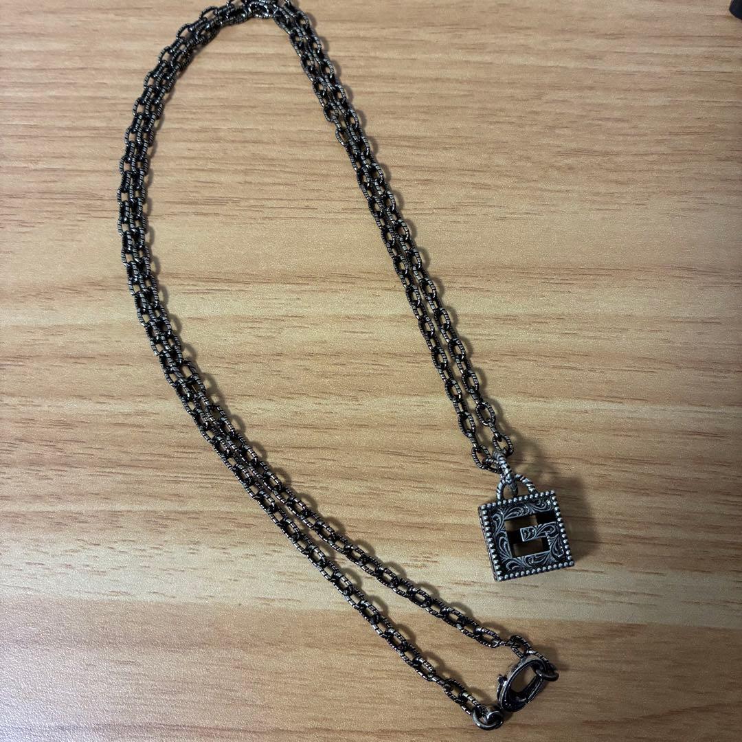 【新品】GUCCI グッチ　スクエアGキューブ　ネックレス　正規品