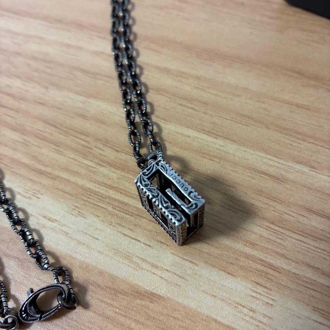 【新品】GUCCI グッチ　スクエアGキューブ　ネックレス　正規品