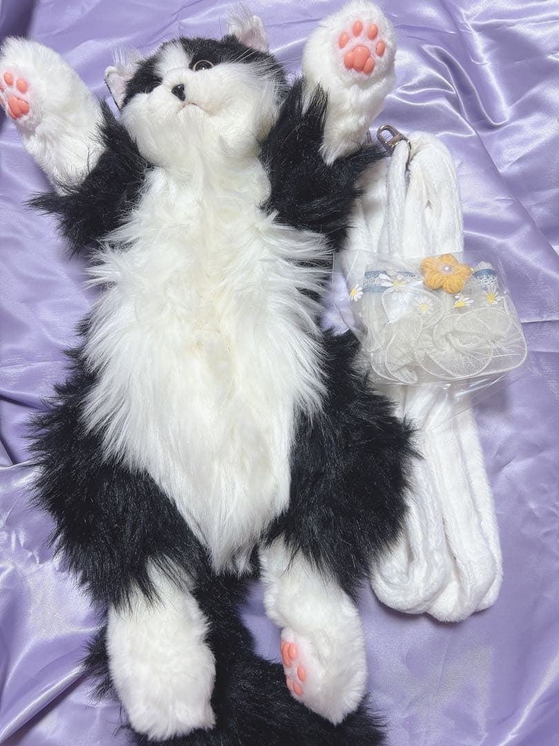 値下げ中 黒猫 ぬいぐるみ リュック メインクーン