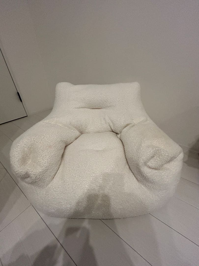 smoo ビーズクッション 白 小サイズ