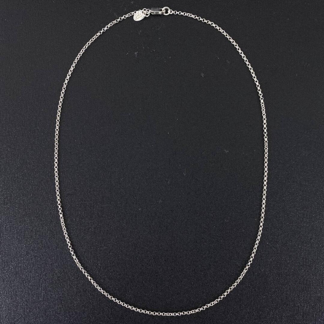 未使用品 SAAD シルバー925 2mm 甲丸 チェーン ネックレス 50cm