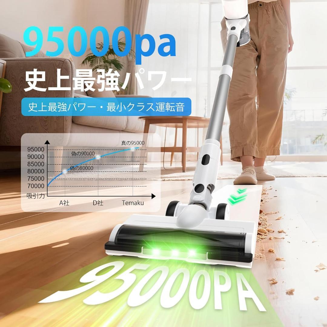 掃除機 コードレス 除菌機能搭載 超強力吸引 サイクロン 12層HEPA濾過