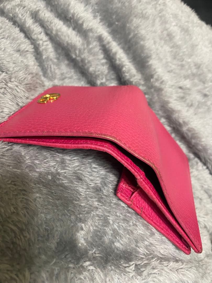 GUCCI 財布 ピンク 二つ折り財布 グッチ