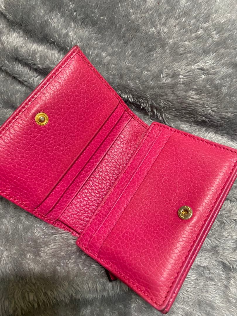 GUCCI 財布 ピンク 二つ折り財布 グッチ