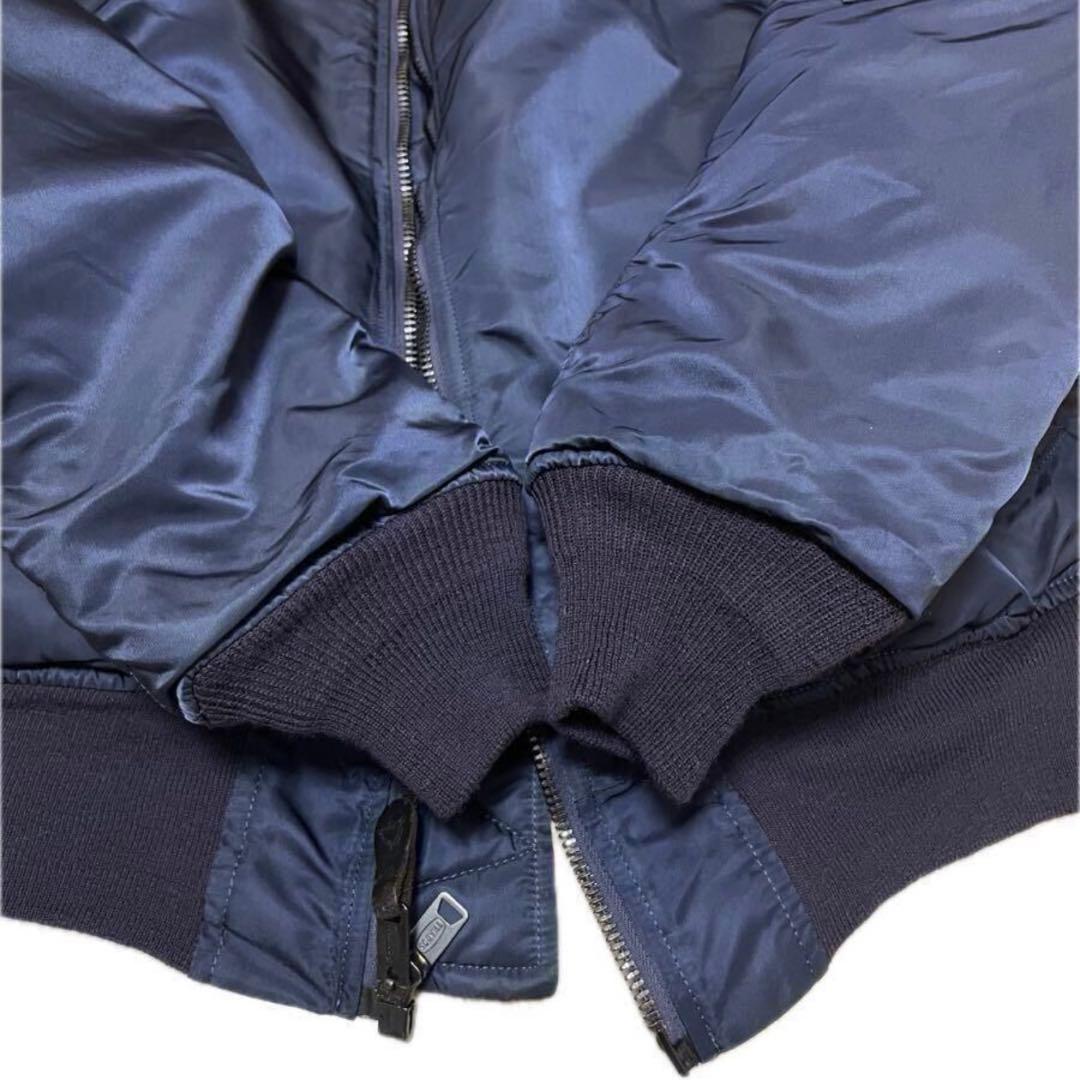 希少 68 69 年復刻 MA-1 フライトジャケット ネイビー X-LARGE