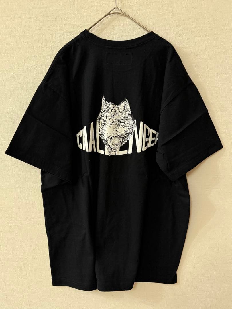希少XXLサイズ チャレンジャー ウルフロゴ Tシャツ 黒 長瀬智也　ブラック
