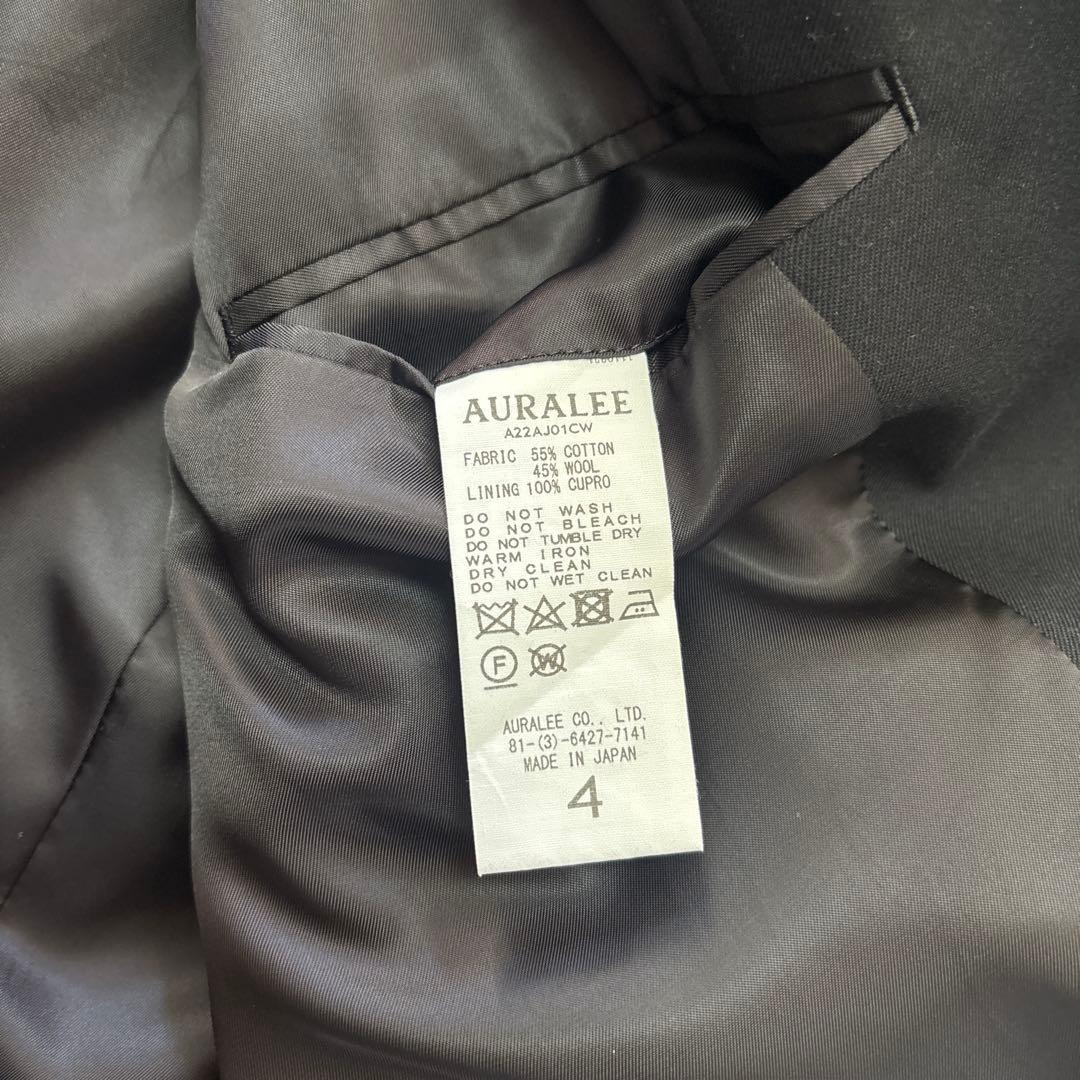 ジャケット・アウター AURALEE SUPER FINE WOOL COTTON TWILL