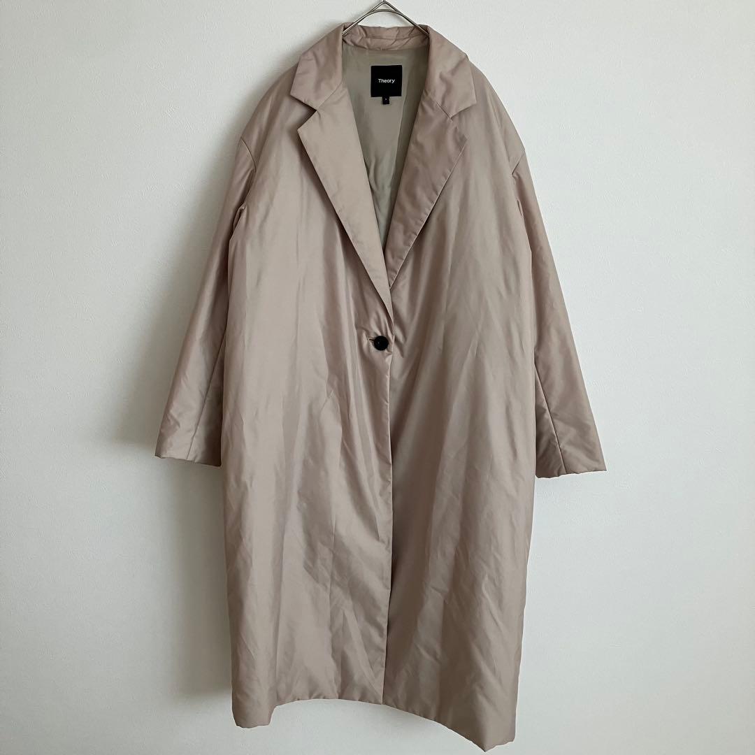 Theory セオリー 21AW SB COAT 中綿 ロングコート ベージュ