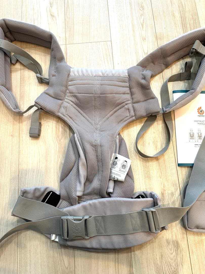 美品⭐︎エルゴベビー オムニ360 クールエア メッシュ 抱っこ紐 グレー
