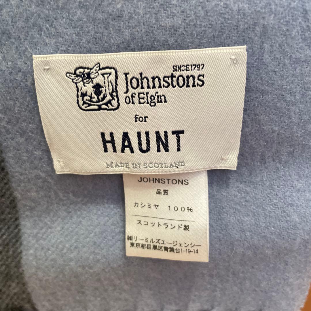 Johnstons of Elgin HAUNT 大判チェックストール