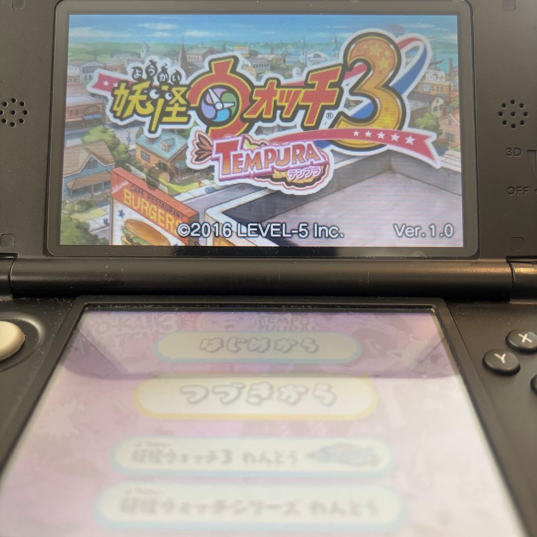 【動作確認⭕️】プレイ190時間！3DS 妖怪ウォッチ3 スキヤキ＋スシ＋テンプラ