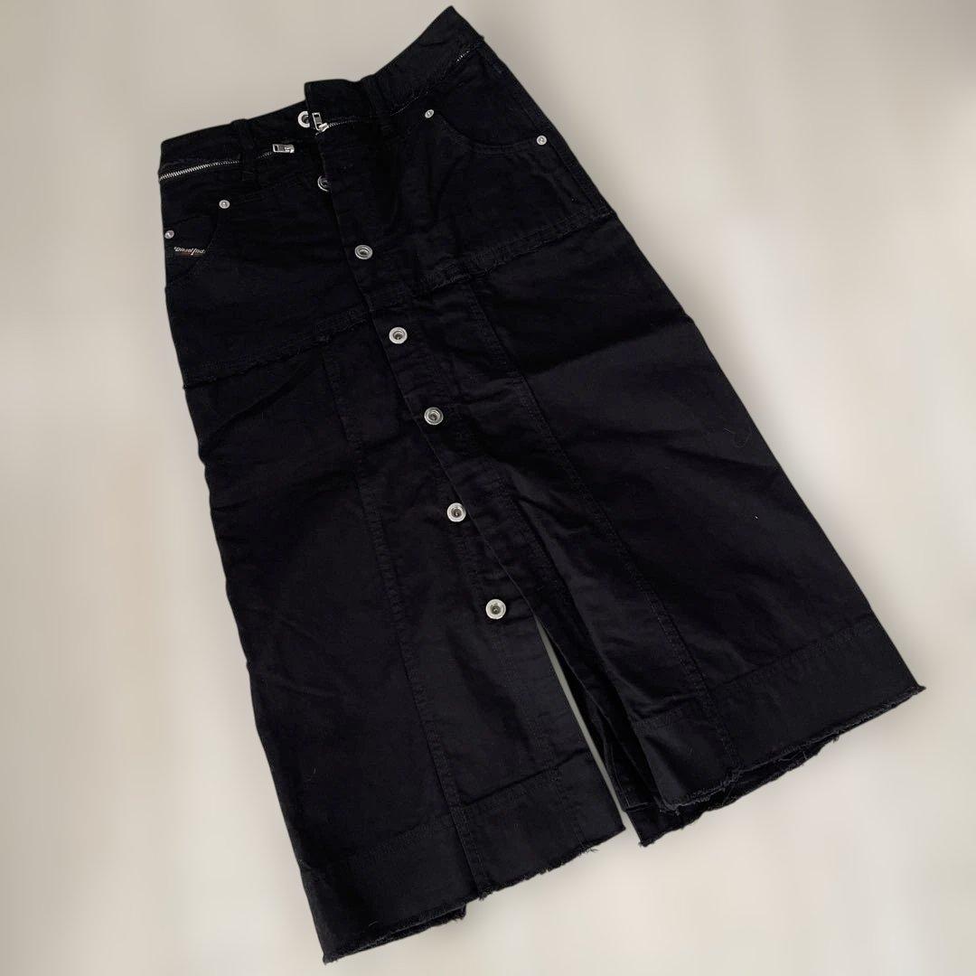 DIESEL ロングスカート ブラック