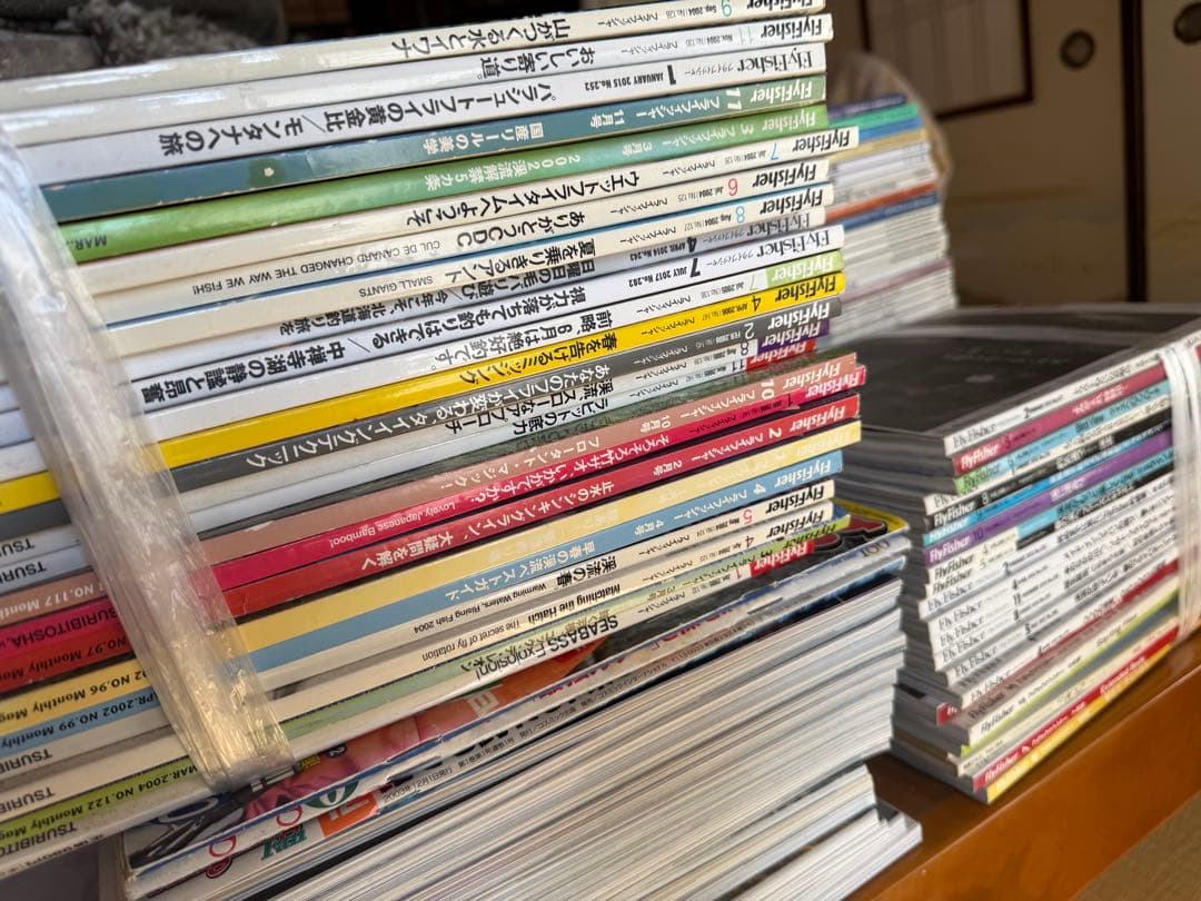 フライフィッシング釣り雑誌、フライフッシャー、フライロッーダーズなど約150冊