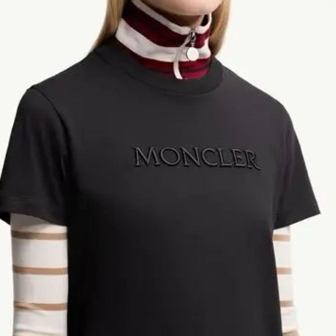 モンクレール　MONCLER モンクレ　Tシャツ　黒　ブラック　トップス　半袖