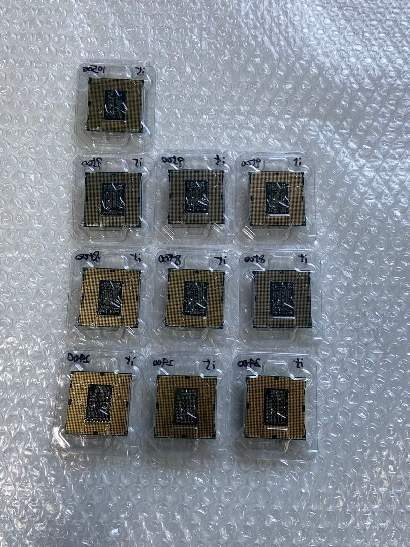CPU COREi5 10500/9500/8500/2400 計10枚ジャンク