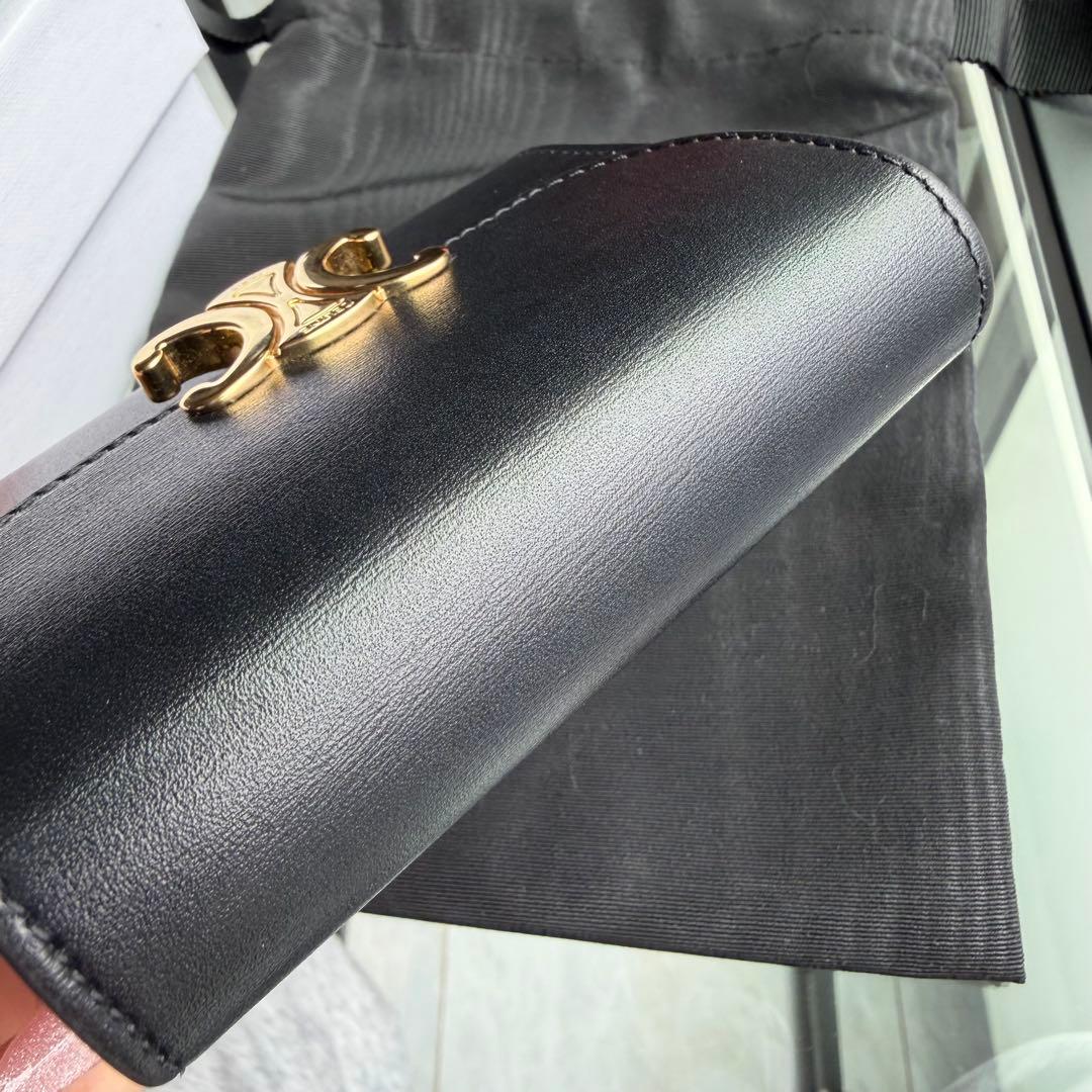 272727様 CELINE 三つ折り財布 ブラック