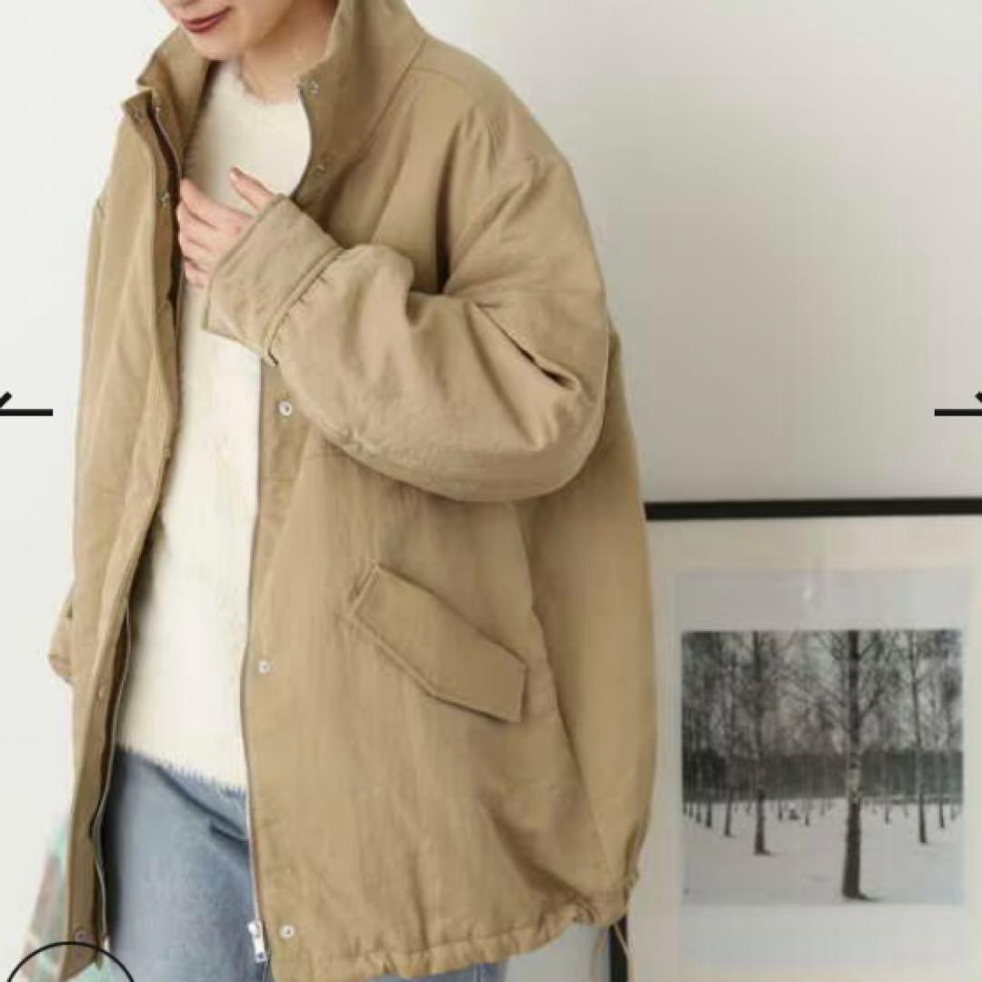 N. Natural Beauty Basic スタンドネック中綿ブルゾン