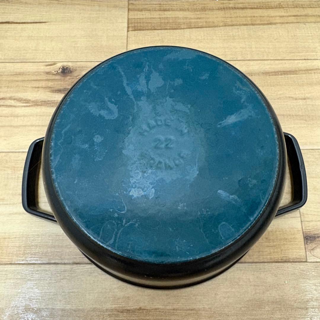ストウブ staub ピコ・ココット ラウンド 22cm ブラック