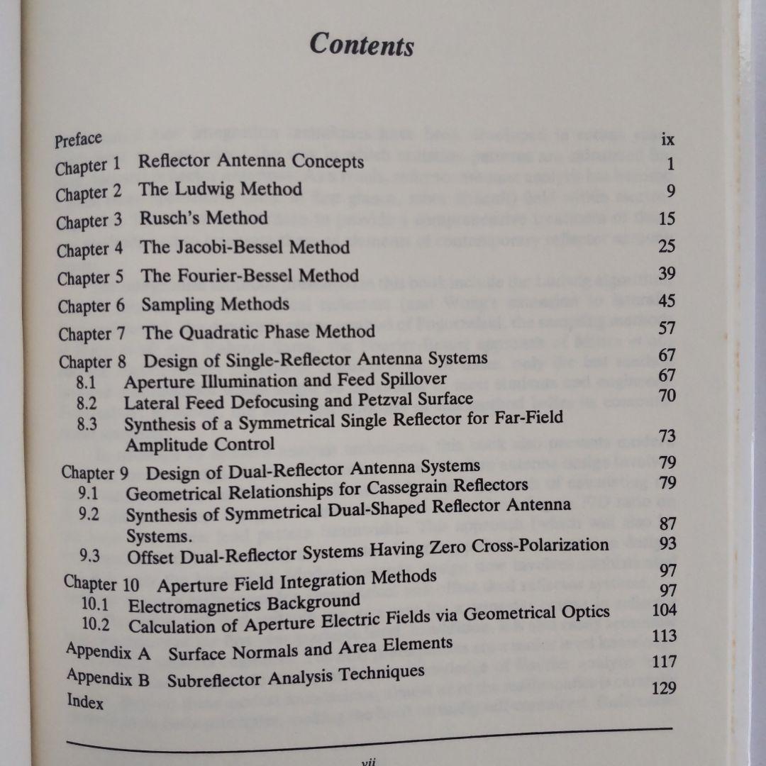 洋書 Modern Methods of Reflector Antenna
