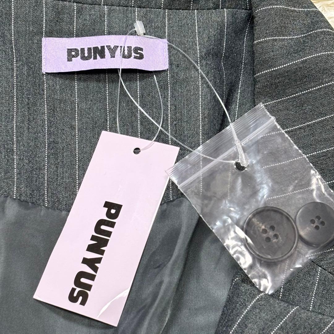 【新品タグ付き】PUNYUS プニュズ ピンストライプオーバージャケット