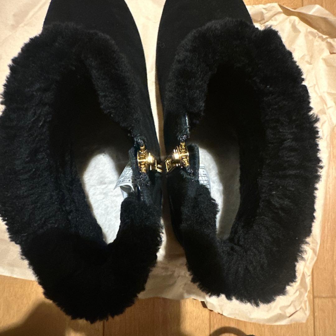 【leopa 】UGG ブラック スエード ムートンブーツ　24.0
