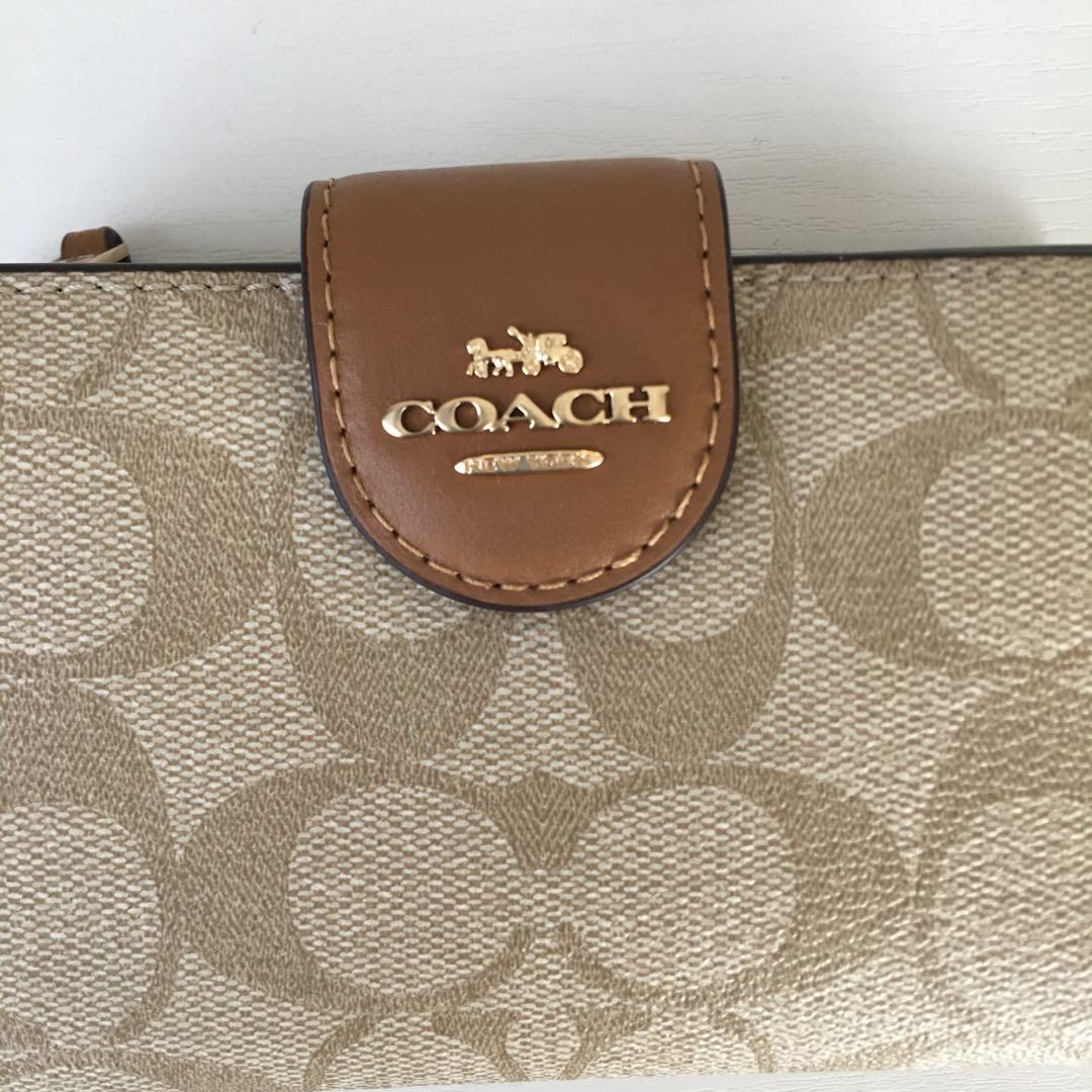 コーチ COACH 二つ折り財布 シグネチャー レディース バイカラー ブランド